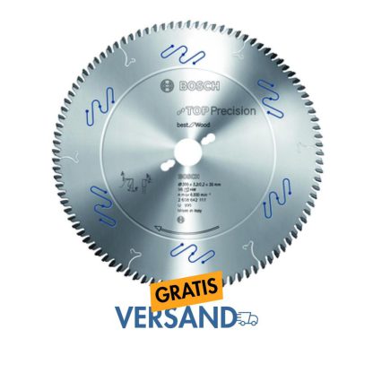 Bosch Professional Kreissägeblatt Top Precision Best für Wood, 500 x 30 x 4,4 mm, 60, 2608642125
