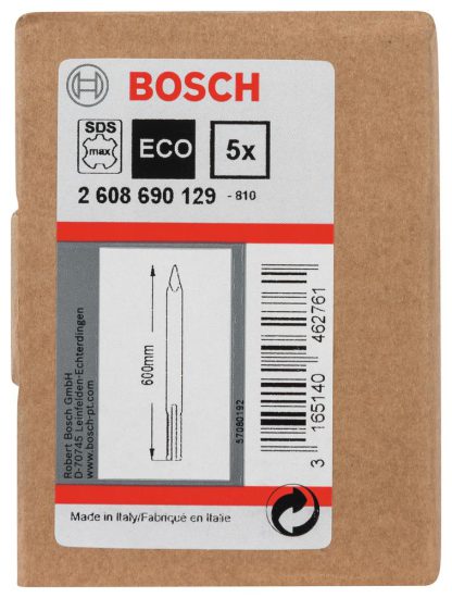 Bosch Professional Spitzmeißel SDS-max 5er Pack Länge 600 mm ‎2608690129
