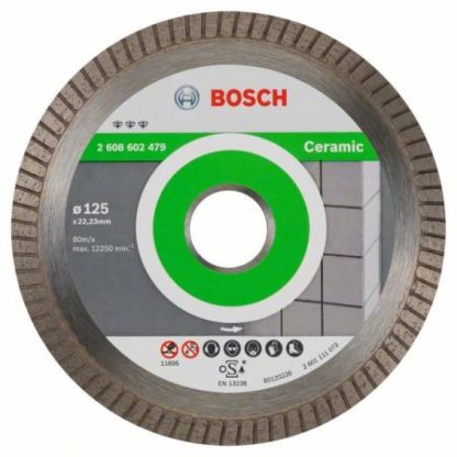 Bosch Pro Diamanttrennscheibe Best for Ceramic Extraclean Turbo 125mm 2608602479