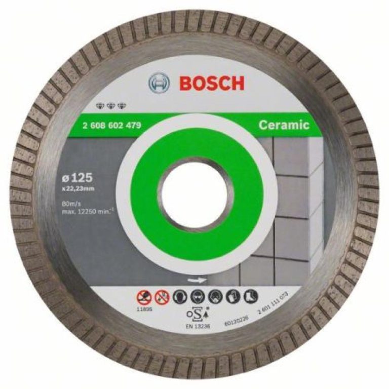 Bosch Pro Diamanttrennscheibe Best for Ceramic Extraclean Turbo 125mm 2608602479
