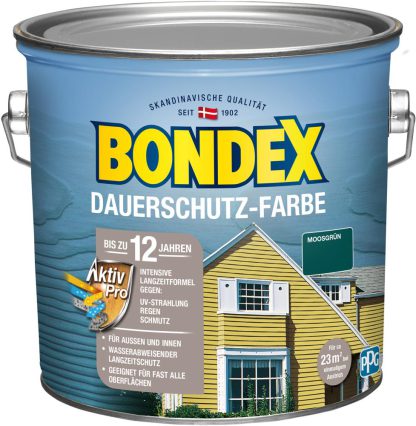 Bondex Dauerschutz Farbe Moosgrün 2,5 L