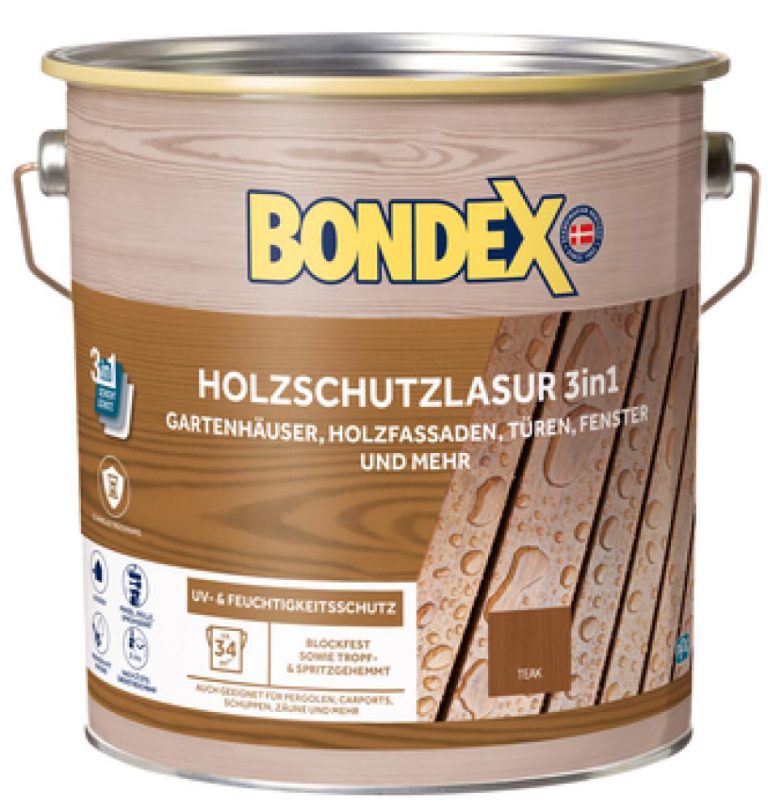 Bondex Holzschutzlaur 3in1 teak 4 L