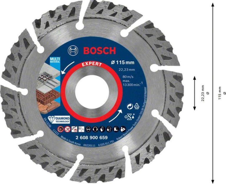 EXPERT Multi Material Diamanttrennscheibe, 115x22,23 mm - 2608900659