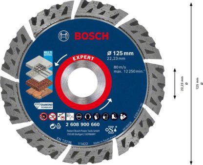 EXPERT Multi Material Diamanttrennscheibe, 125x22,23 mm - 2608900660