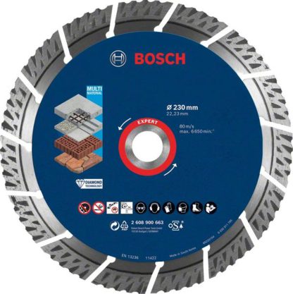 EXPERT Multi Material Diamanttrennscheibe, 230x22,23 mm - 2608900663