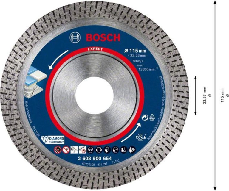 EXPERT Hard Ceramic Diamanttrennscheibe, 115x22,23 mm - 2608900654