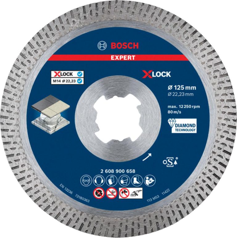 EXPERT Hard Ceramic Diamanttrennscheibe, X-LOCK, 125x22,23 mm - 2608900658