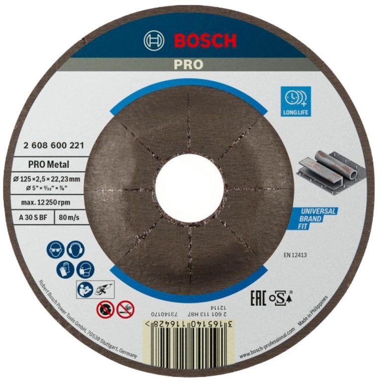 PRO Metal Trennscheibe, 125 x 2.5 x 22.23 mm, gekröpft, oSa - 2608600221