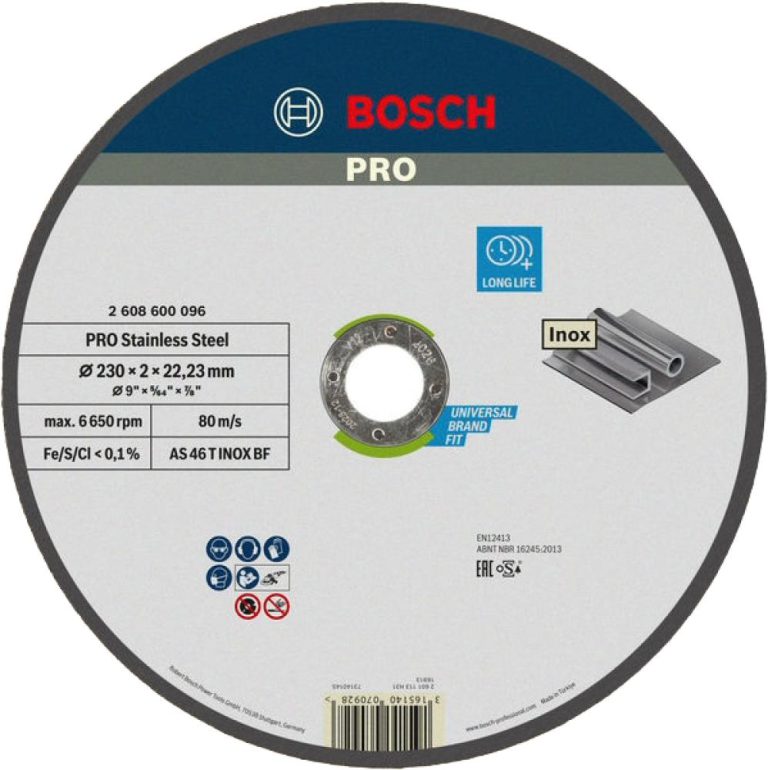 PRO Stainless Steel Trennscheibe, 230 x 2 x 22,23 mm - 2608600096