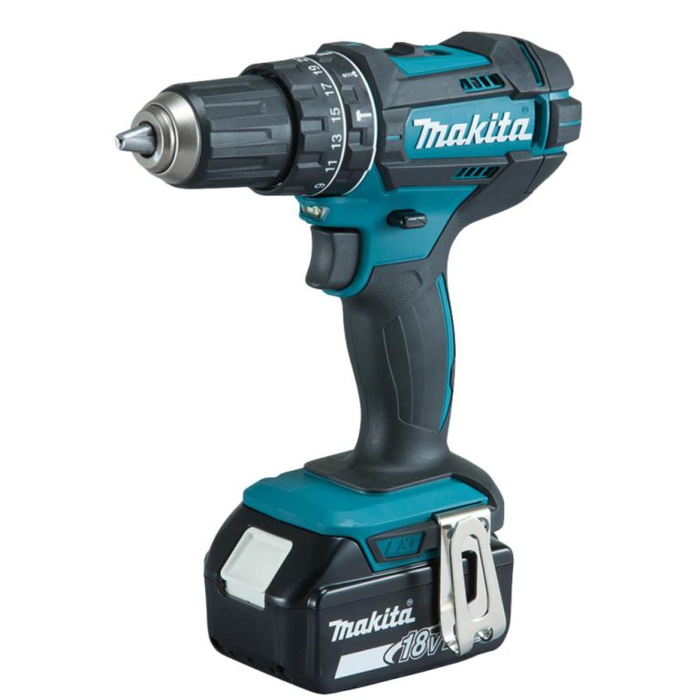 Makita DHP482RFX9 Akku-Schlagbohrschrauber 18V /2x 3,0 Ah Akku + Ladegerät inkl. 96tlg. Zubehör-Set im Alukoffer