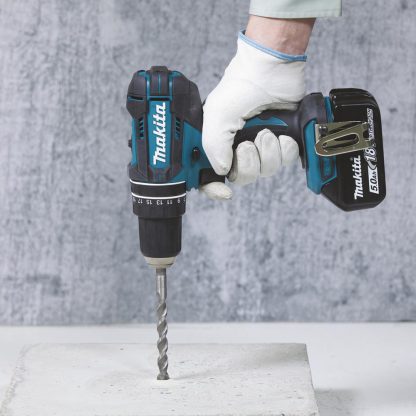 Makita DHP482RFX9 Akku-Schlagbohrschrauber 18V /2x 3,0 Ah Akku + Ladegerät inkl. 96tlg. Zubehör-Set im Alukoffer