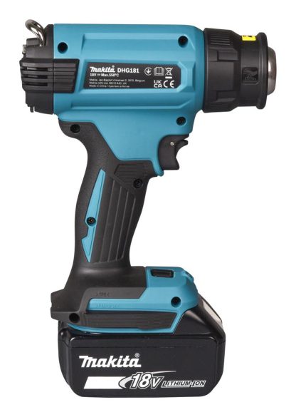Makita DHG181ZK Akku-Heissluftgebläse 18V (ohne Akku, ohne Ladegerät) im Transportkoffer