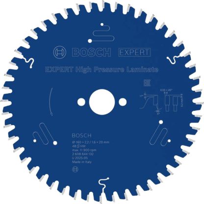 EXPERT High Pressure Laminate Kreissägeblatt, 160x2,2/1,6x20 mm, Z48 - 2608644132