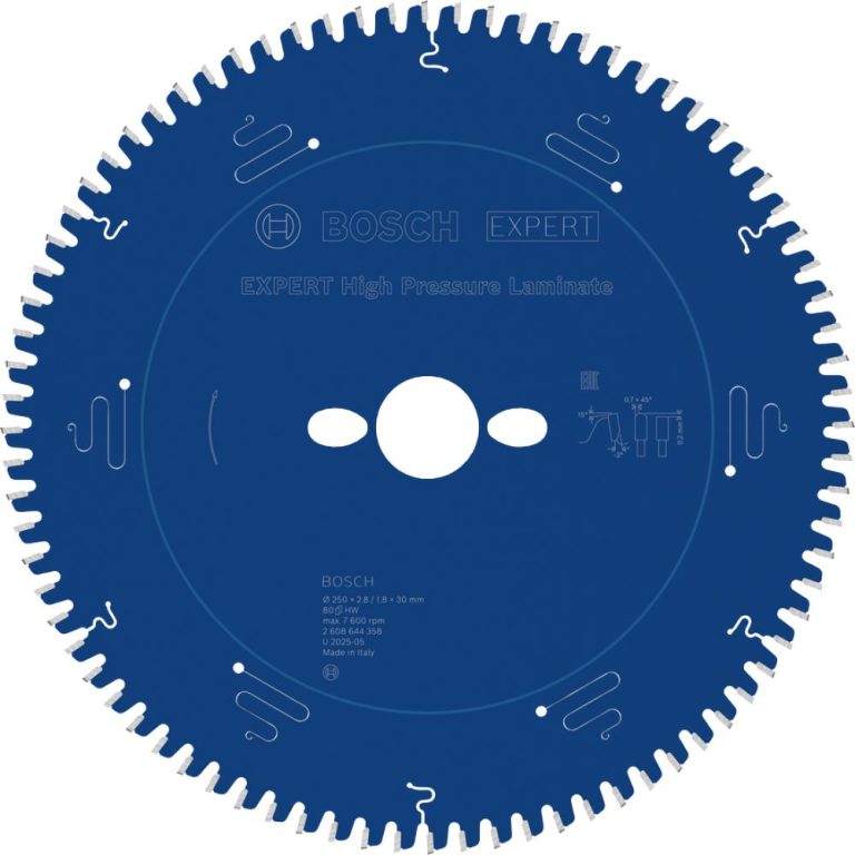 EXPERT High Pressure Laminate Kreissägeblatt, 250x2,8/1,8x30 mm, Z80 - 2608644358