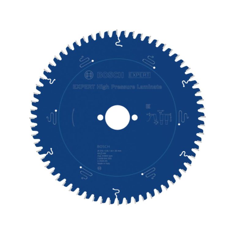 EXPERT High Pressure Laminate Kreissägeblatt, 216x2,8/1,8x30 mm, Z64 - 2608644355