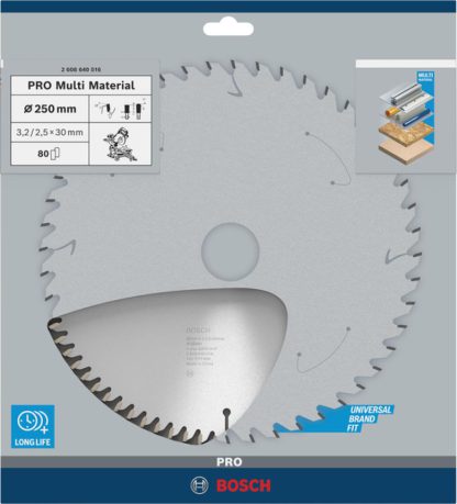 PRO Multi Material Kreissägeblatt, 250 x 3,2 x 30 mm - 2608640516