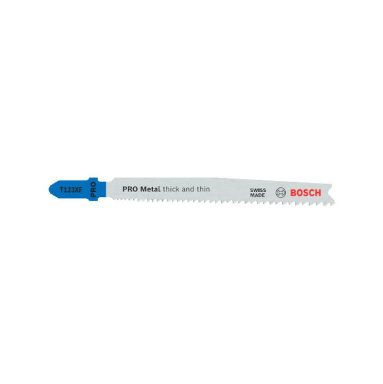 PRO Metal thick and thin T123XF Stichsägeblatt, 100 mm, 5-tlg. - 2608638473