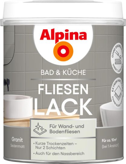 Alpina Bad & Küche 2K Fliesenlack 750ml granit - 2004818