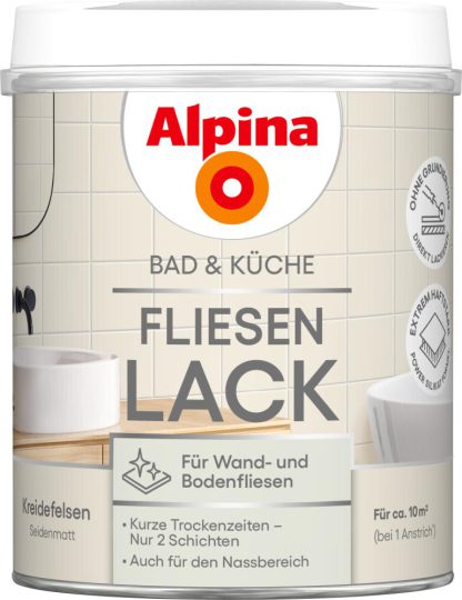 Alpina Bad & Küche 2K Fliesenlack 750ml Kreidefelsen- 2004812