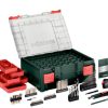 Metabo Akku-Bohrschrauber BS 18 Set 18V 2x2,0Ah, Ladegerät und 74-tlg. Mobile Werkstatt