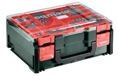 Metabo Akku-Bohrschrauber BS 18 Set 18V 2x2,0Ah, Ladegerät und 74-tlg. Mobile Werkstatt