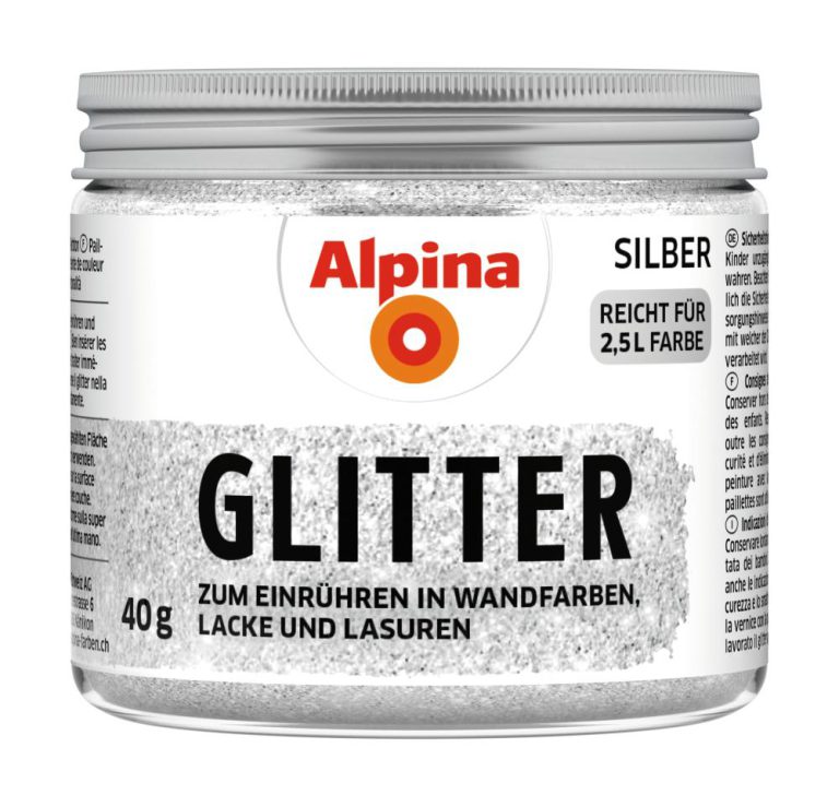 Alpina Kreativ Glitter Silber 40g - 1005987