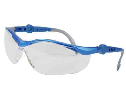 Schutzbrille BLAU/GRAU kratzfest