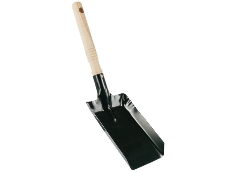 Kohleschaufel ST-Blech schwarz Holzgriff