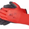 Handschuhe Nylotex Rot-Schwarz Gr. 11