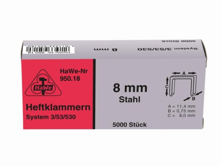 Klammern Typ 53 Stahl 12 mm (1000 Stück)