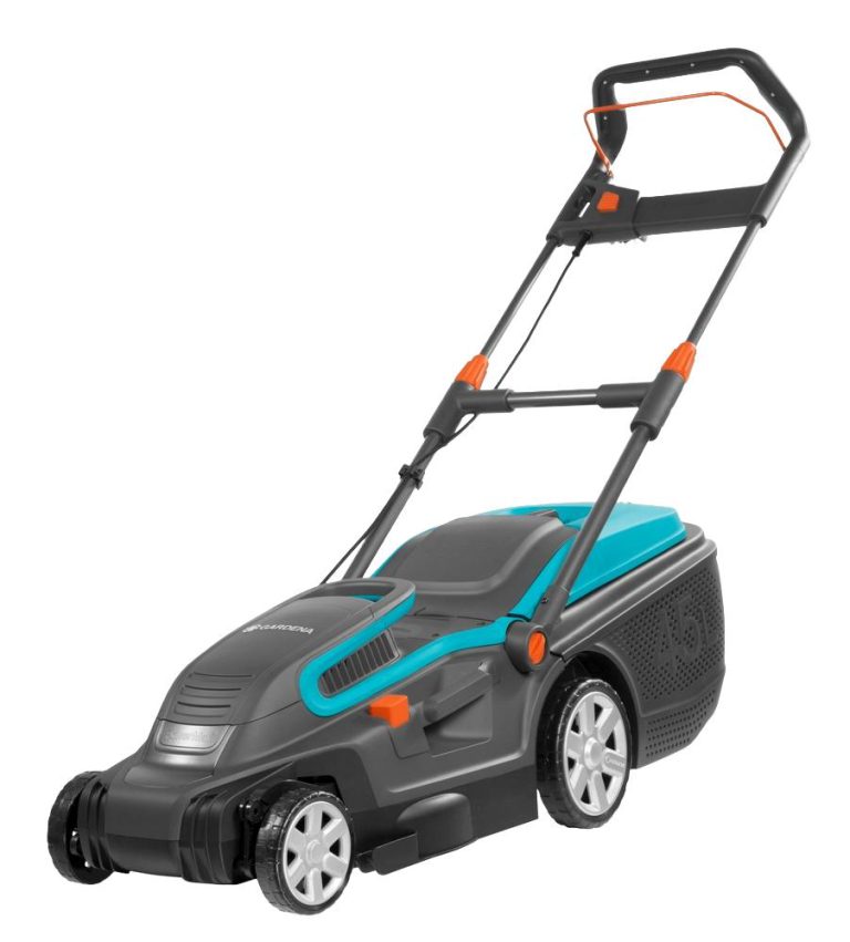 Gardena PowerMax 1600/37 Elektrorasenmäher: Rasenmäher bis 500 m², 37 cm Schnittbreite, 45 l Fassungsvolumen, Schnitthöh