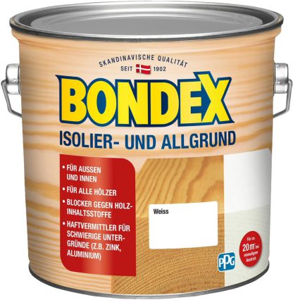 Bondex Isolier- und Allgrund Weiß 2,5 L - 330050