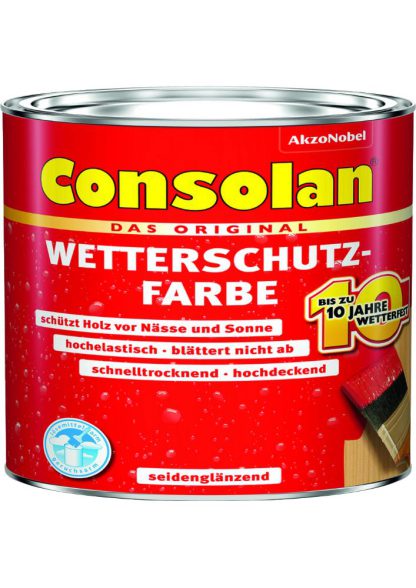 Consolan Wetterschutzfarbe 2,5 l - Farbe: gelb