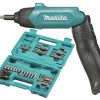 Makita Akku-Stabschrauber DF001DW mit 81tlg. Zubehör