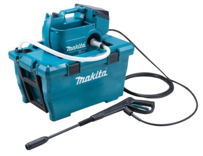 Makita DHW080ZK Akku-Hochdruckreiniger 2x18V ohne Akku und Ladegerät inkl. Wasser- und Transportbox