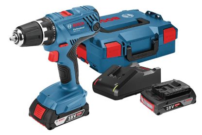 Bosch Professional Akku-Bohrschrauber 18V GSR 18V-21 2x2,0Ah Akku und Ladegerät ‎06019H1008