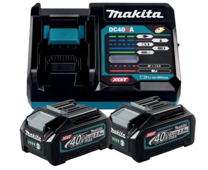 Makita Source Kit Li 40V 2,5Ah inkl. Schnellladegerät & 2 Akkus im Karton