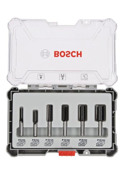 Bosch Professional 6tlg. Nutfräser Set 2607017466