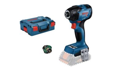 Bosch Professional Akku-Drehschlagschrauber GDR 18V-210 Cohne Akkus und Ladegerät, inkl. GCY 42, in L-BOXX
