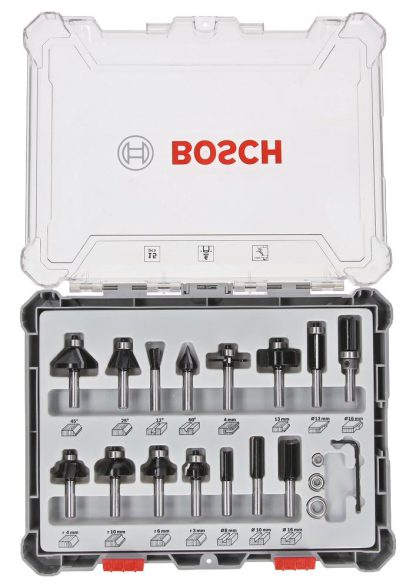 Bosch Professional 15tlg. Fräser Set 2607017471
