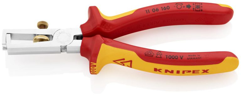 Abisolierzange L.160mm VDE verchr.