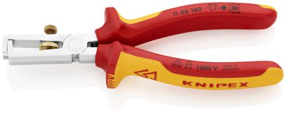 Abisolierzange L.160mm VDE verchr.