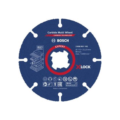 Bosch Professional Trennscheibe (für Holz und Kunststoffe, X-LOCK, Ø125 mm, BohrungsØ: 22,23 mm, Dicke:1 mm)