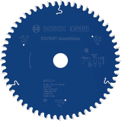 Bosch Professional 1x Kreissägeblatt Expert Aluminium (Aluminium, Sägeblatt ?? 165 X 20 X 1,8 Mm, 54 Z?hne, Zubeh?r Akku Kreissäge)