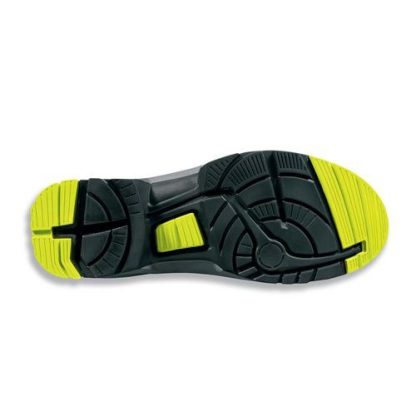 Uvex 1 8543.8 S1 SRC Größe45 gelochter Halbschuh schwarz/lime