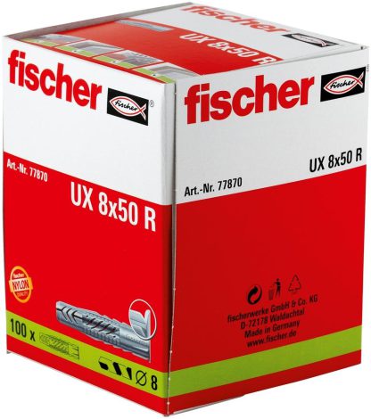 Fischer Universaldübel Fischer U X 8R 100St (2er Blister)