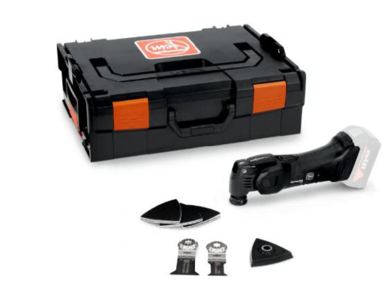 Fein Akku Multimaster AMM 700 black Edition ohne Akku und Ladegerät mit Zubehör in L-Boxx